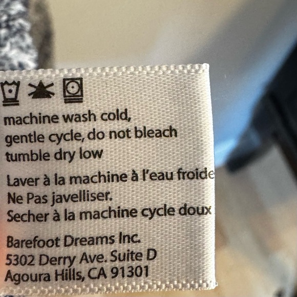 Barefoot Dreams Womens Bamboo Chic Lite Calypso Wrap Cardigan S/M Blue Style 436 - Picture 7 of 7